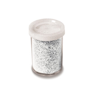 Glitter flacone grana fine – 25 ml – argento – Deco