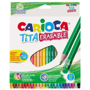 Pastelli Tita cancellabile – Carioca – astuccio 24 pezzi