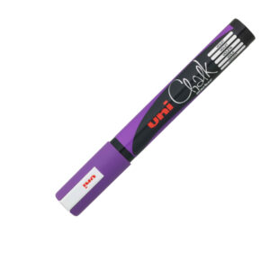 Marcatore a gesso liquido Uni Chalk Marker – punta tonda da 1,80-2,50mm – viola – Uni Mitsubishi