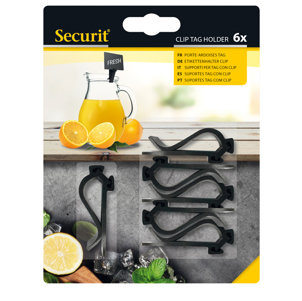 Supporti clip per targhette – Securit – set 6 pezzi