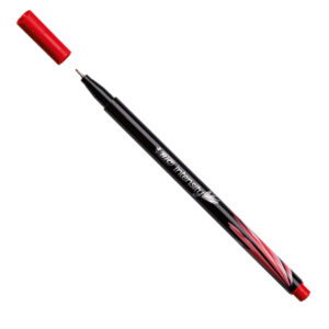 Fineliner Intensity  – punta 0,4mm – rosso – Bic – conf. 12 pezzi