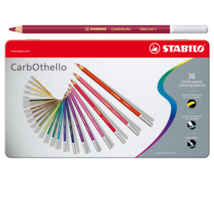 Matite colorate CarbOthello – tratto 4,40 mm – colori assortiti – Stabilo – astuccio in metallo 36 pezzi