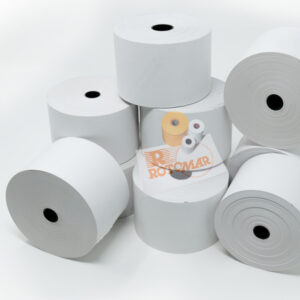 Rotolo per distributori self service – carta termica BPA free – 59,5 mm x 85 mt – diametro esterno 87 mm – 70 gr – anima 12 mm – Rotomar