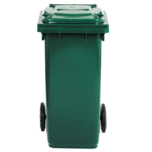 Bidone carrellato – 48x55x93 cm – 120 L – verde scuro – Mobil Plastic