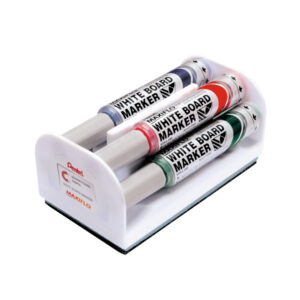 Marcatori Maxiflo con cancellino – punta conica 6 mm – colori assortiti – Pentel – set 4 + 1 pezzi