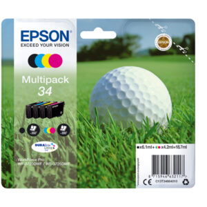 Epson – Cartuccia ink – 34 – C/M/Y/K – C13T34664010 – C/M/Y 4,2ml – K 6,1ml