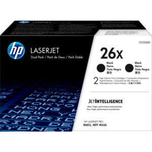 Hp – Confezione 2 Toner – 26X – Nero – CF226XD – 9.000 pag cad