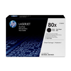 Hp – Confezione 2 Toner – 80X – Nero – CF280XD – 6.900 pag cad