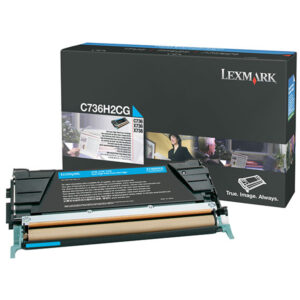 Lexmark – Toner – Ciano – C736H2CG – non return program – 10.000 pag