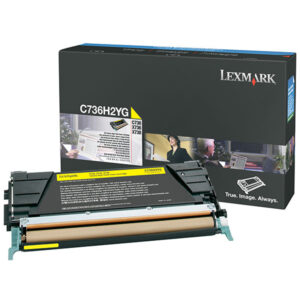 Lexmark – Toner – Giallo – C736H2YG – non return program – 10.000 pag