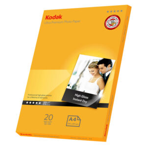 Kodak – Carta fotografica Ultra Premium lucida – A4 – 280 gr – 20 fogli – 5740-085