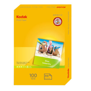 Kodak – Carta fotografica lucida Photo Gloss – 10 x 15 cm – 180 gr – 100 fogli – 5740-097