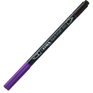Pennarello Aqua Brush Duo – punte 2/4 mm – violetto bluastro – Lyra