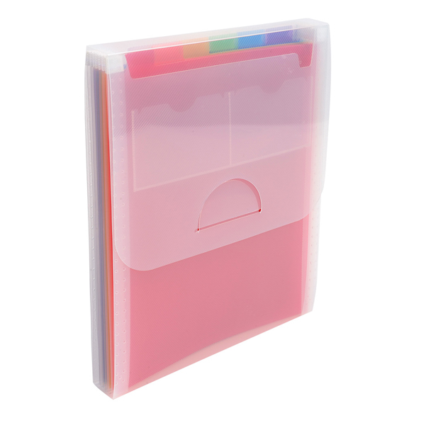 Classificatore valigetta verticale cristallo – 25,5×30,5cm – 6 tasche – PPL – Exacompta