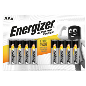 Pile stilo AA – 1,5V – Energizer Alkaline Power – blister 8 pezzi