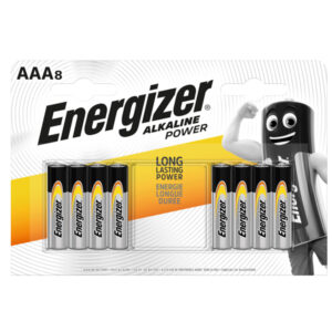 Pile Ministilo AAA – 1,5V – Energizer Alkaline Power – blister 8 pezzi