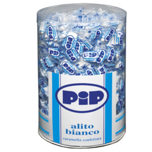 Caramelle confettate Pip – alito bianco – barattolo 800 pezzi