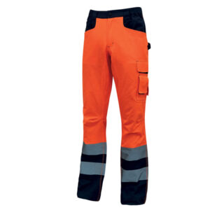 Pantalone invernale alta visibilitA’ Beacon – arancio  fluo – taglia M – U-Power