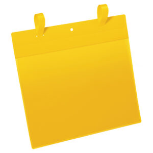 Buste con fascette di aggancio – A4 orizzontali – giallo – Durable – conf. 50 pezzi