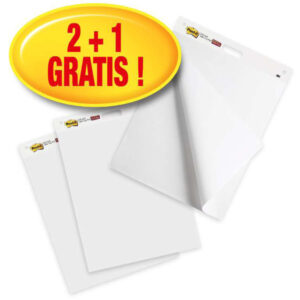 Lavagna adesiva Meeting Chart – bianco – Post-It  – promo pack 2 +1 pezzi
