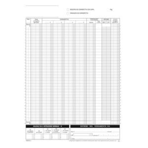 Blocco registro corrispettivi – 12/12 copie autoric. – 29,7 x 21,5 cm – DU168512C00 – Data Ufficio