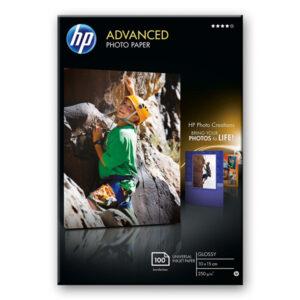 Hp – Carta fotografica lucida Hp Advanced Photo Paper – 25 Fogli – 10 x 15 cm senza margini – Q8691A