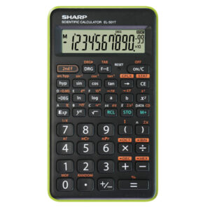 Sharp – Calcolatrice scientifica – verde – EL 501TBGR