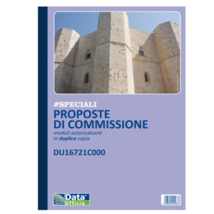 Blocco proposto commissione – 50/50 copia autoricopiante – 29,7 x 21,5 cm – DU16721C000 – Data Ufficio