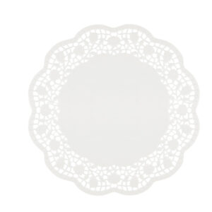 Sottotorta decorativi in carta bianca – diametro 30 cm – conf. 12 pezzi
