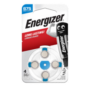 Pile per apparecchi acustici 675 Zinc Air – Energizer – blister 4 pezzi