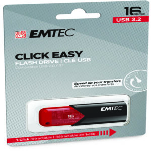 Emtec – Memoria USB B110 USB 3.2 ClickEasy – rosso – ECMMD16GB113 – 16 GB
