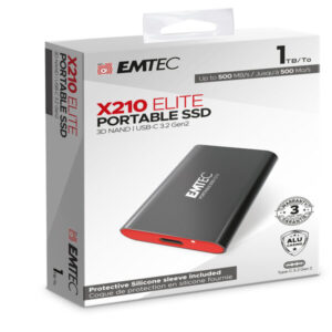 Emtec – X210 External – 1024G – con cover protettiva – ECSSD1TX210