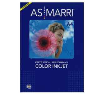 Carta Color Graphic – inkjet – A4 – 125 gr – 50 fogli – effetto opaco – bianco – As Marri