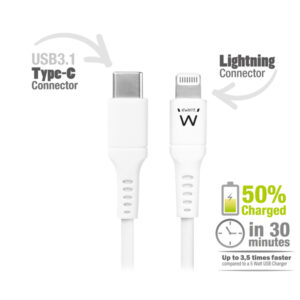 Cavo lightning USB TYPE-C – per smartphone e tablet – 1 mt – Eminent