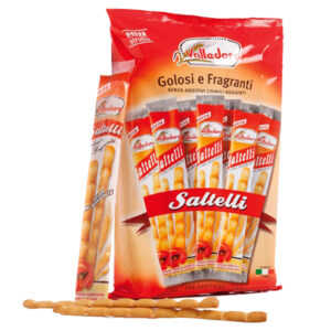 Grissini Saltelli – 240 gr – multipack 18  monoporzioni – Valledoro