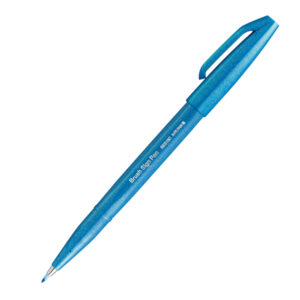 Pennarello Brush Sign Pen – azzurro – Pentel