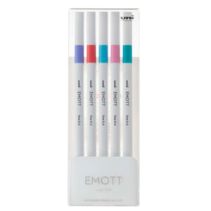 Fineliner Emott – tratto 0.4 mm – colori assortiti candy pop – Uni Mitsubishi – conf. 5 pezzi