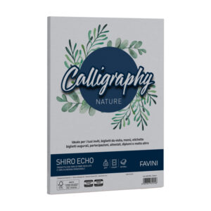 Carta Calligraphy Nature Shiro Eco – A4 – 120 gr – cenere – Favini – conf. 50 fogli