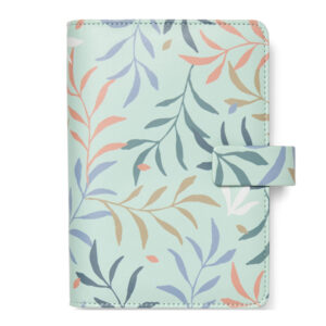 Organiser Botanical – f.to Personal 187 x 153 x 40 mm – con cinturino – menta – Filofax