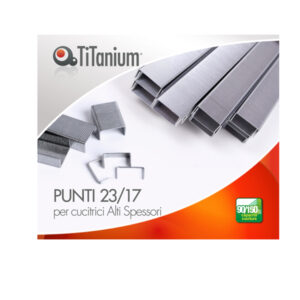 Punti metallici 23/17 – TiTanium – conf. 1000 pezzi