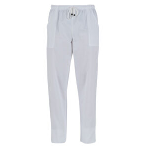 Pantalone Pitagora – unisex – 100 cotone – taglia XL – bianco – Giblor’s