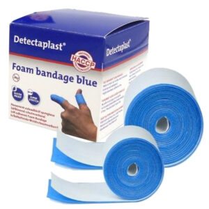 Bendaggio coesivo Detectaplast – per HACCP – 6 x 450 cm – blu – PVS