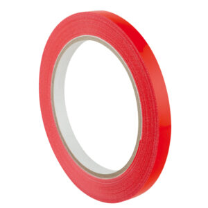 Nastro adesivo PVC 350 – 9 mm – rosso – Eurocel – rotolo da 66 mt