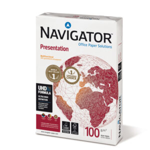 Carta Presentation 100 – A4 – 100 gr – bianco – Navigator – conf. 500 fogli