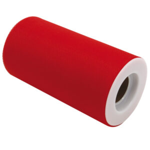 Tulle in rotolo – rosso – 12,5cmx25mt – Big Party