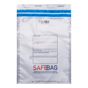 Sacchetti di sicurezza Safe Bag – per corrieri – K70 – 14,4 x 24 + 4 cm – bianco – Bong Packaging – conf. 100 pezzi