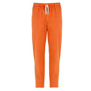 Pantalone Pitagora – unisex – 100 cotone – taglia M – arancio – Giblor’s