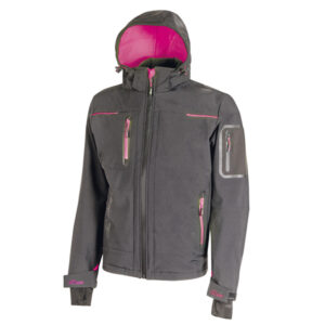 Giacca Softshell donna Space Lady – taglia S – grigio/fucsia – U-power