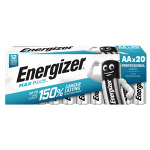 Pile alcaline AA Max Plus E91 – DP20 60/120 – 1,5 V – Energizer – blister 20 pezzi