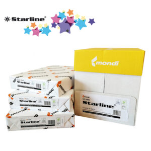Carta bianca Starline – A4 – 80 gr – bianco – Starline – risma 500 fogli – mini pallet da 50 risme – per consegne drop